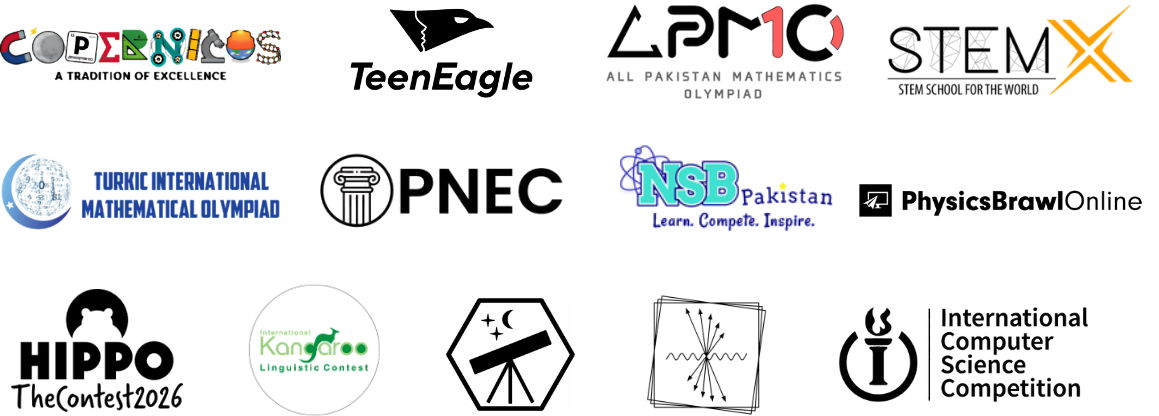Logos of the international olympiads Cedar College competes in