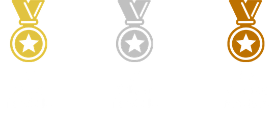 21 gold medals, 51 silver medals, 63 bronze medals